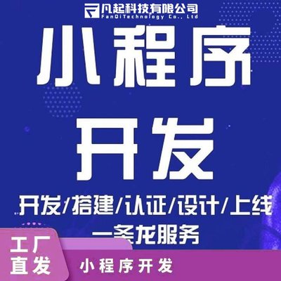 凡起科技 小程序应用程序开发 操作简单 多功能随性定制 一站式服务